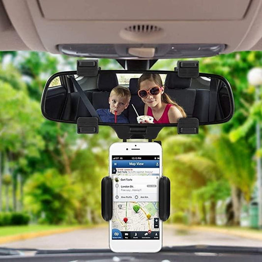 Multifunctional Rearview Mirror Phone Holder